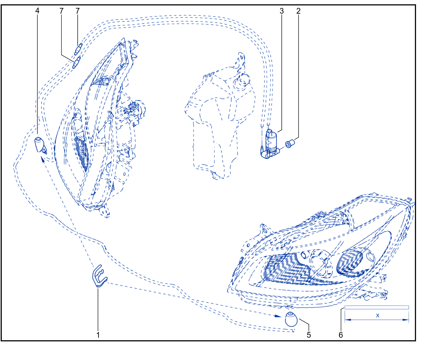 Headlight Wiping - Washing - 01030182