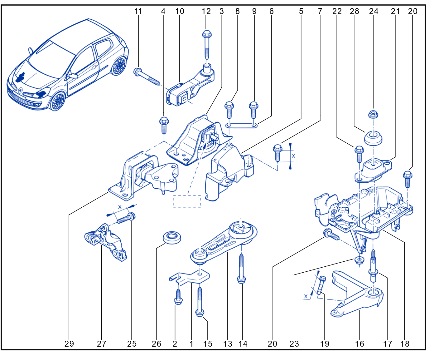 Engine And Transmission Assembly Support - 01030399