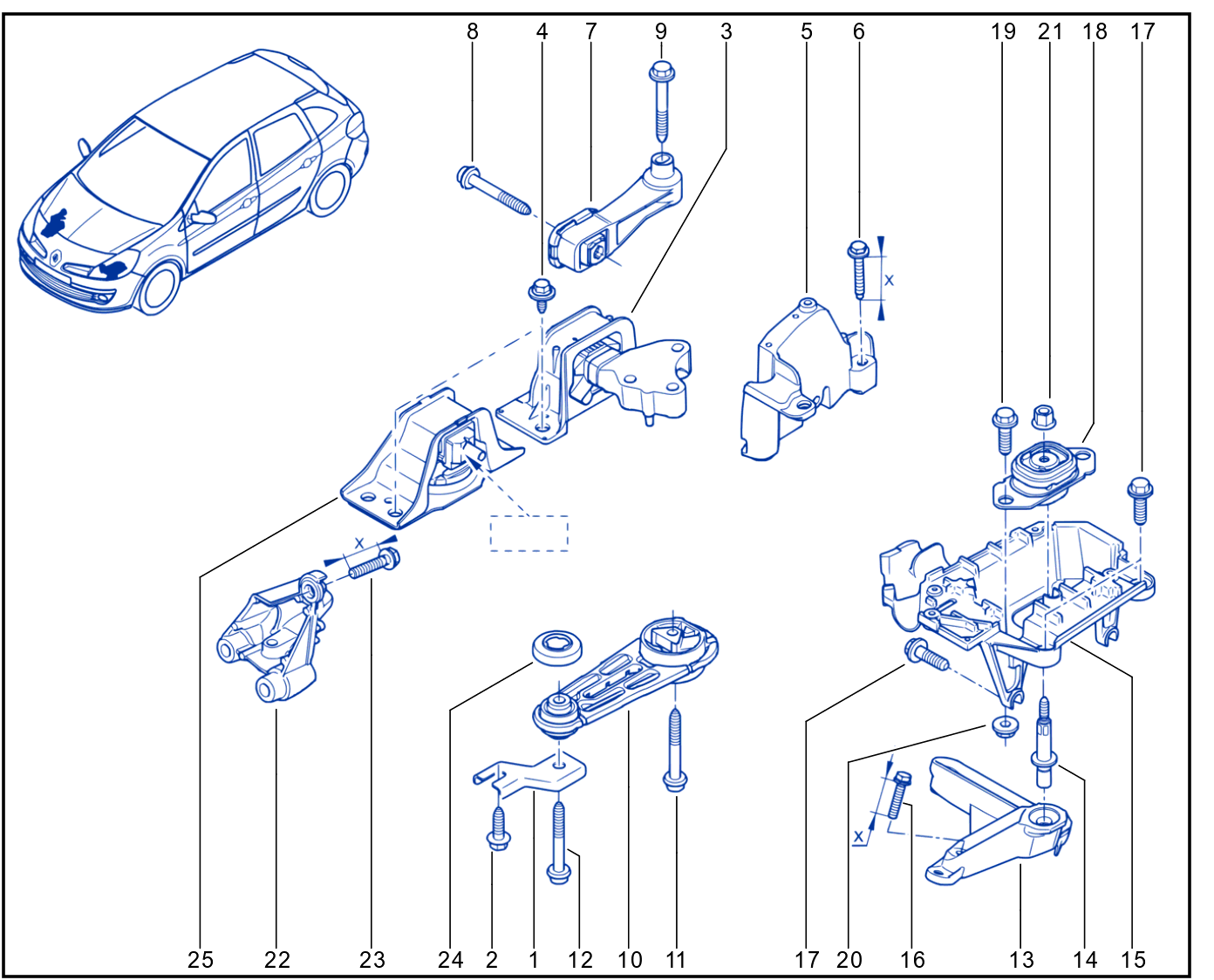 Engine And Transmission Assembly Support - 01030401