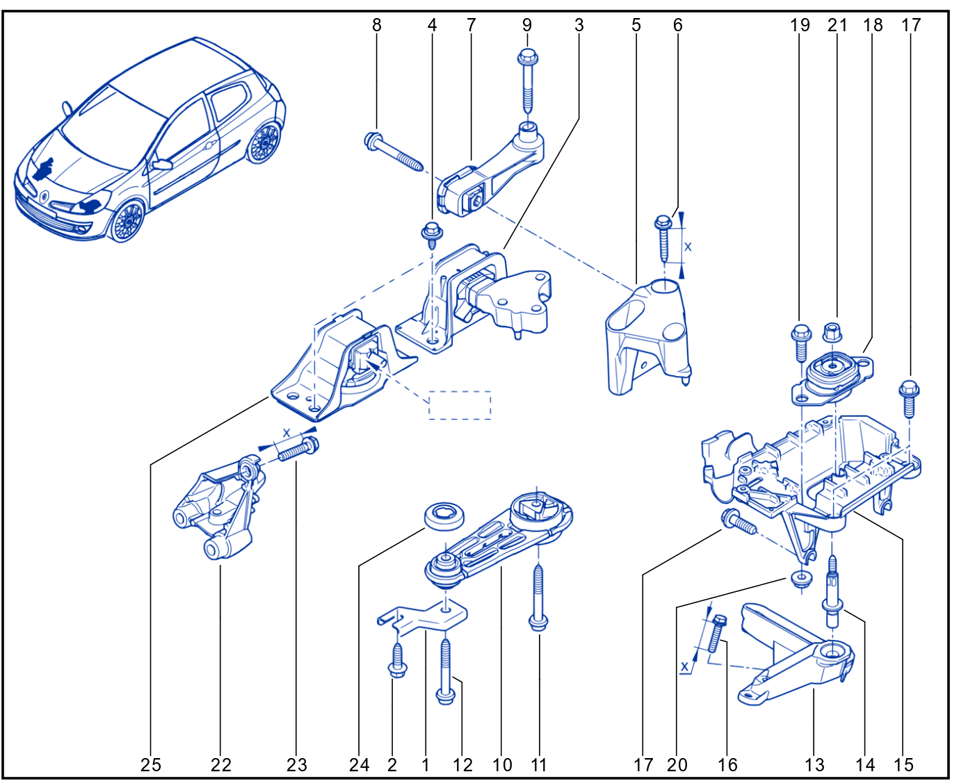 Engine And Transmission Assembly Support - 01030403