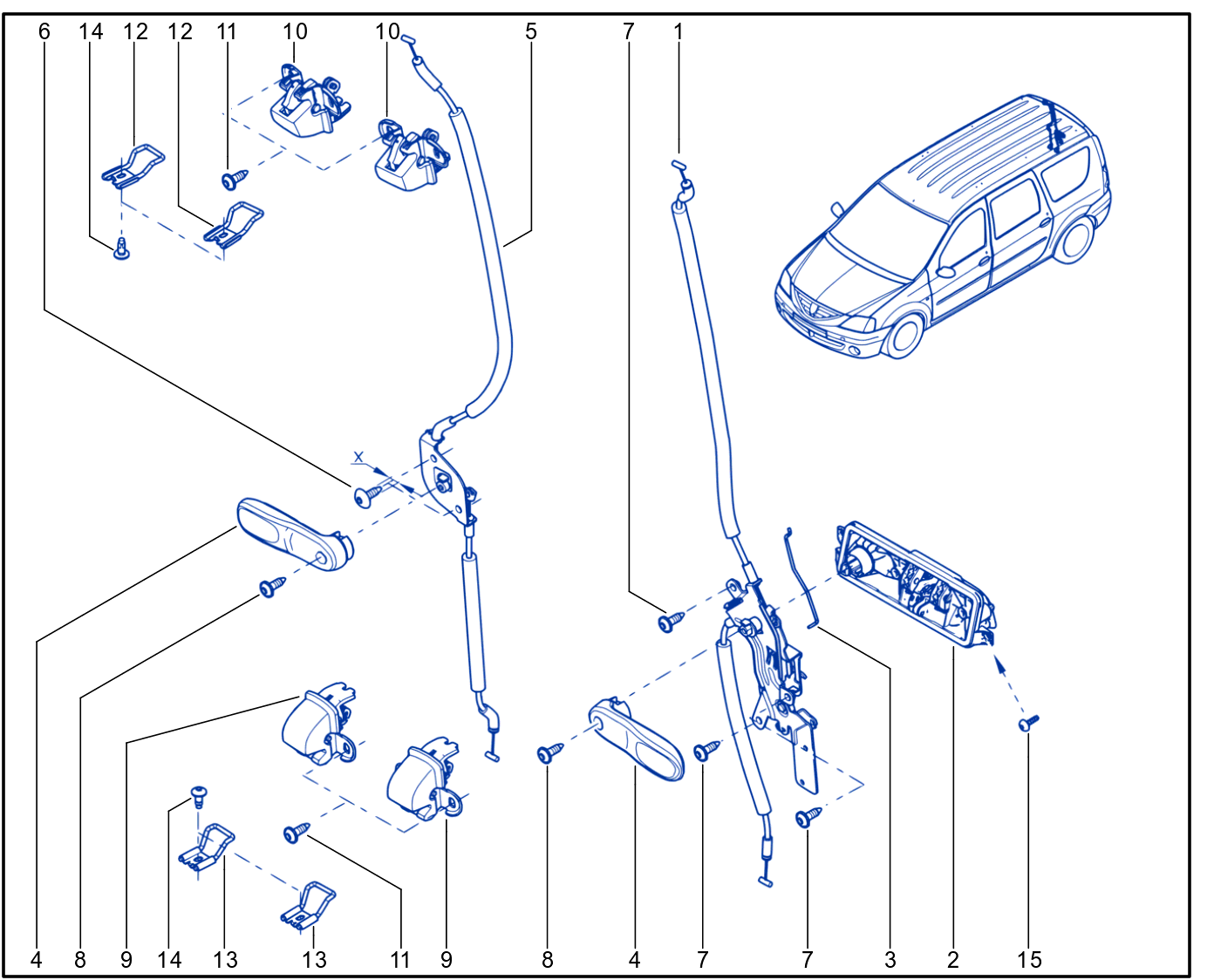 Rear Opening Element Control And Mechanism - 01030707