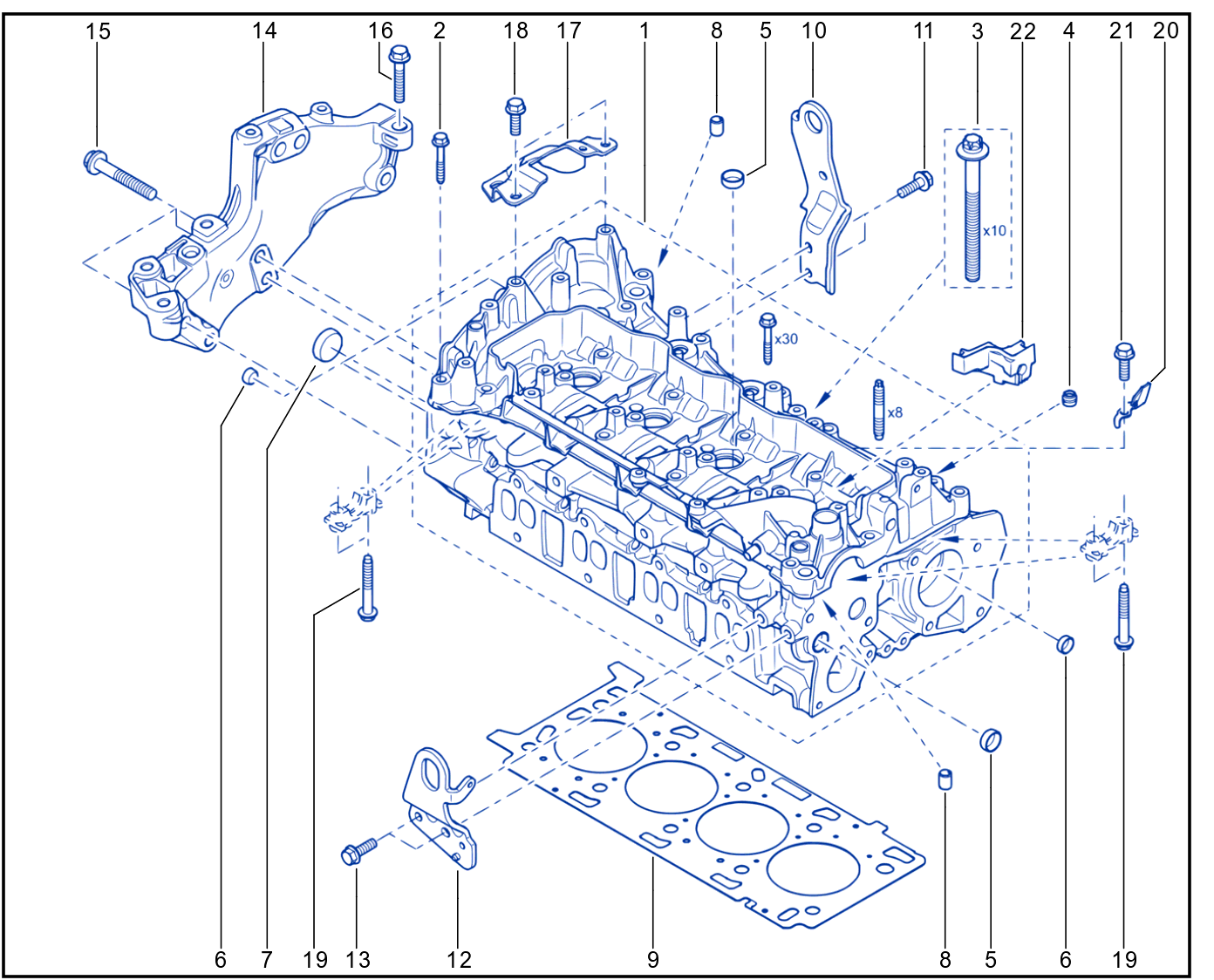 Cylinder Head - 01030886