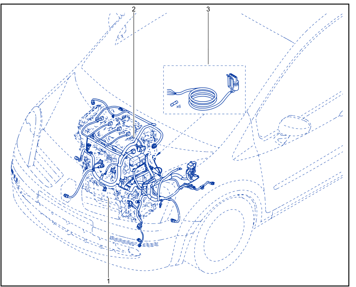 Wiring - Engine Components - 01030965