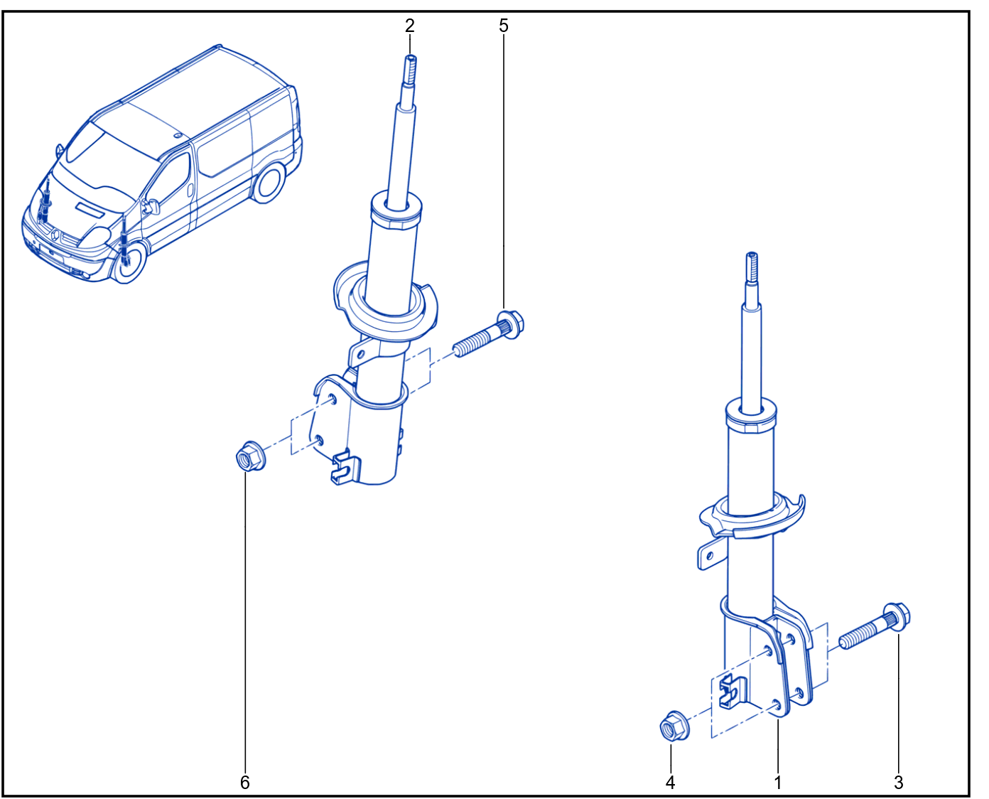 Suspension - Front Shock Absorption - 01031172