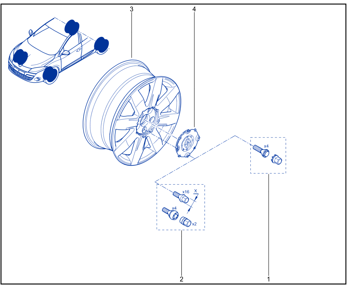 Wheel Nut - 01031381