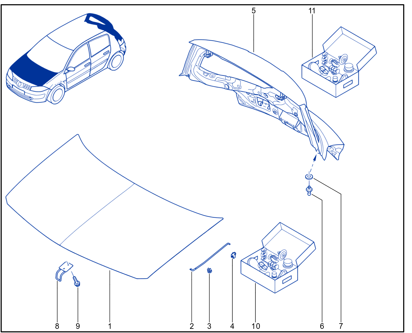 Front Opening Element Panelwork - 01032636