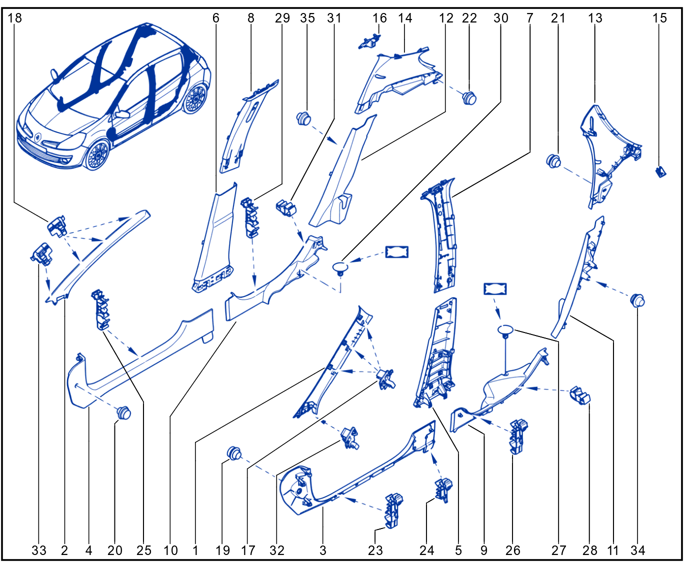 Body Side Trim - 01033034