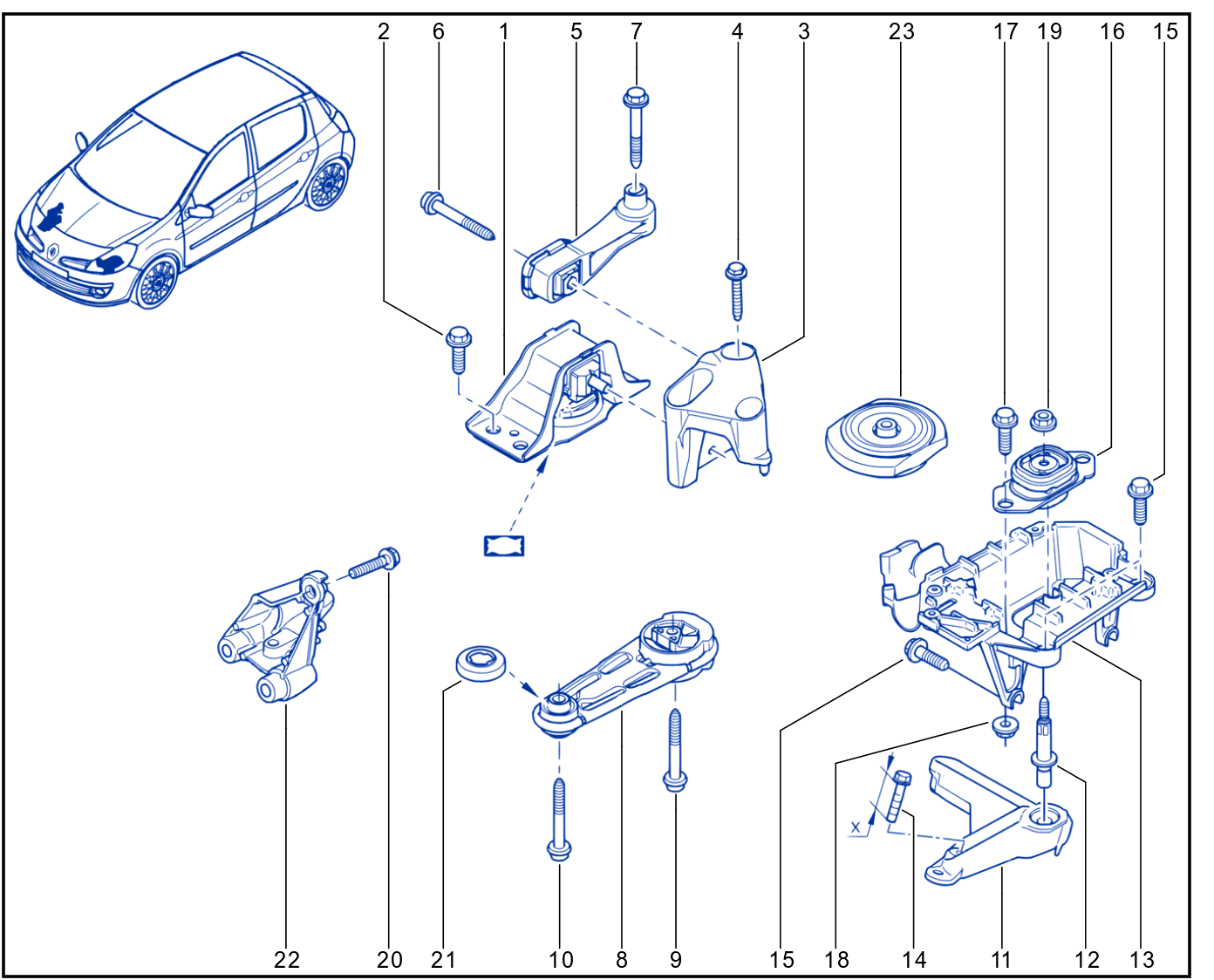 Engine And Transmission Assembly Support - 01033164