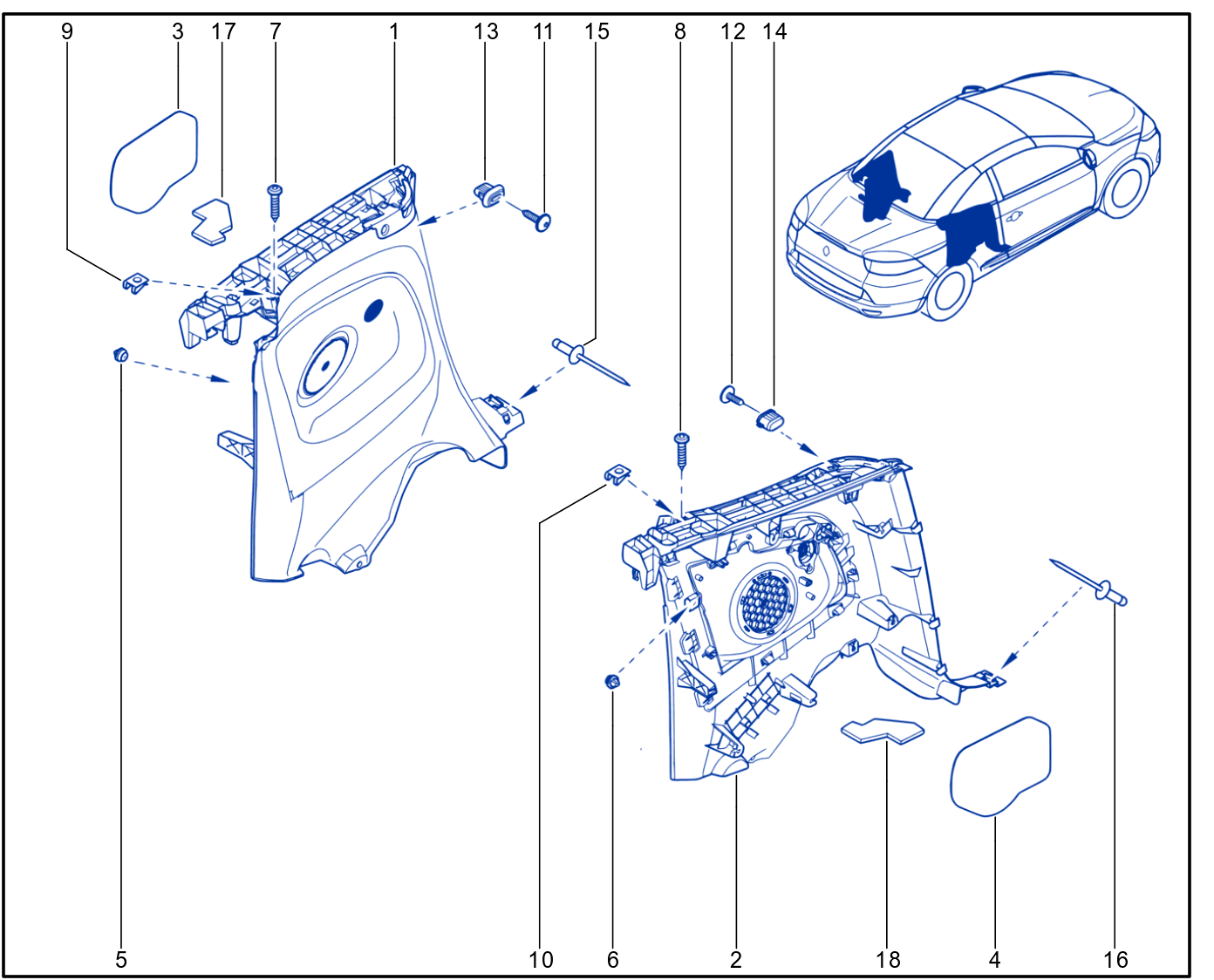 Side Opening Element Trim - 01033389