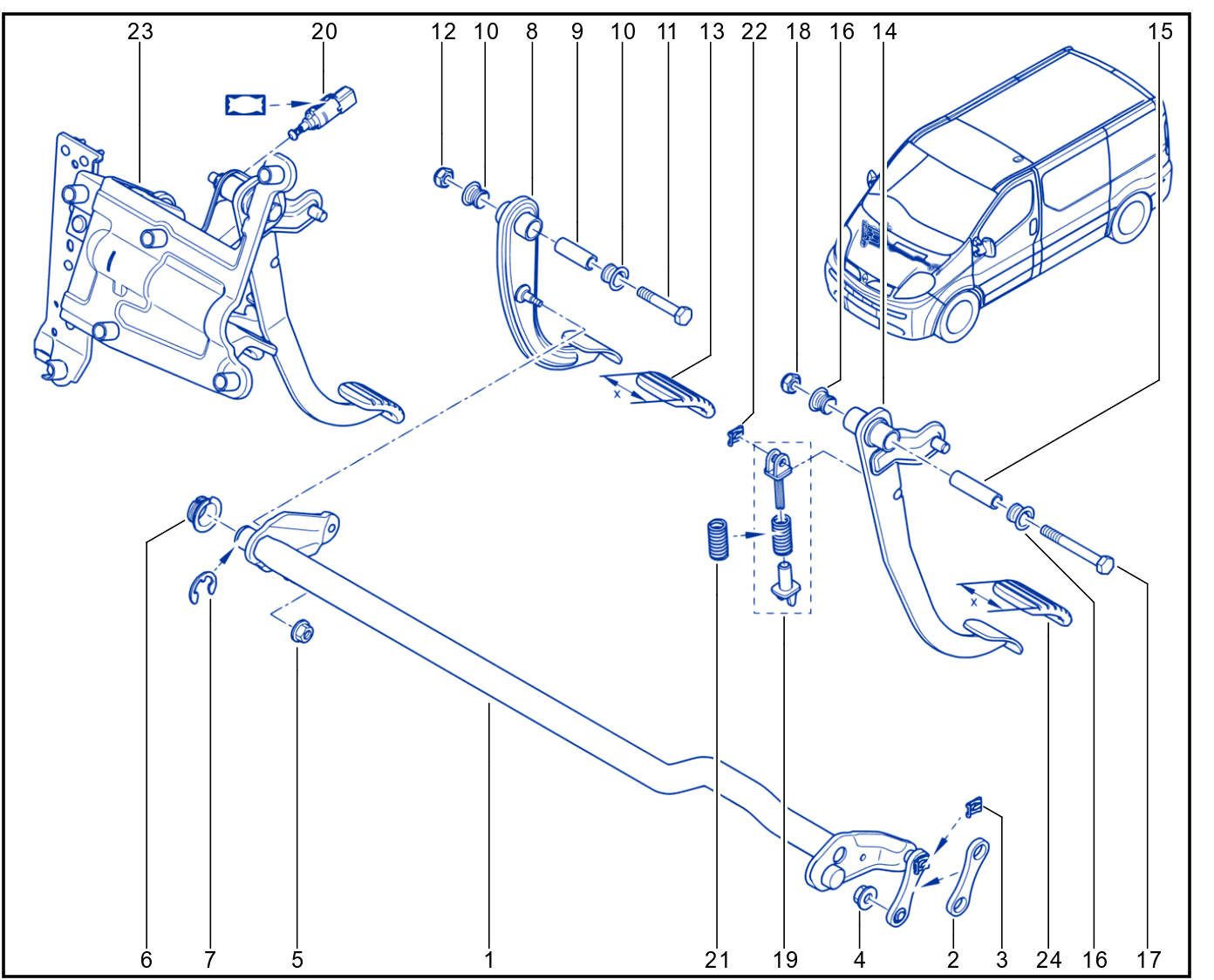 Pedal Assembly - 01033396