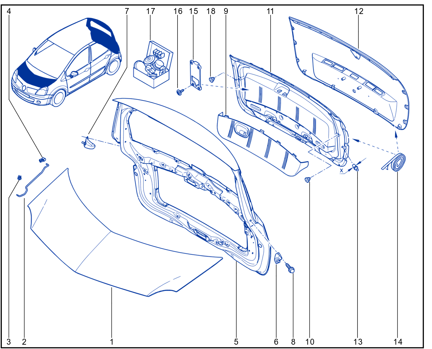 Front Opening Element Panelwork - 01033430