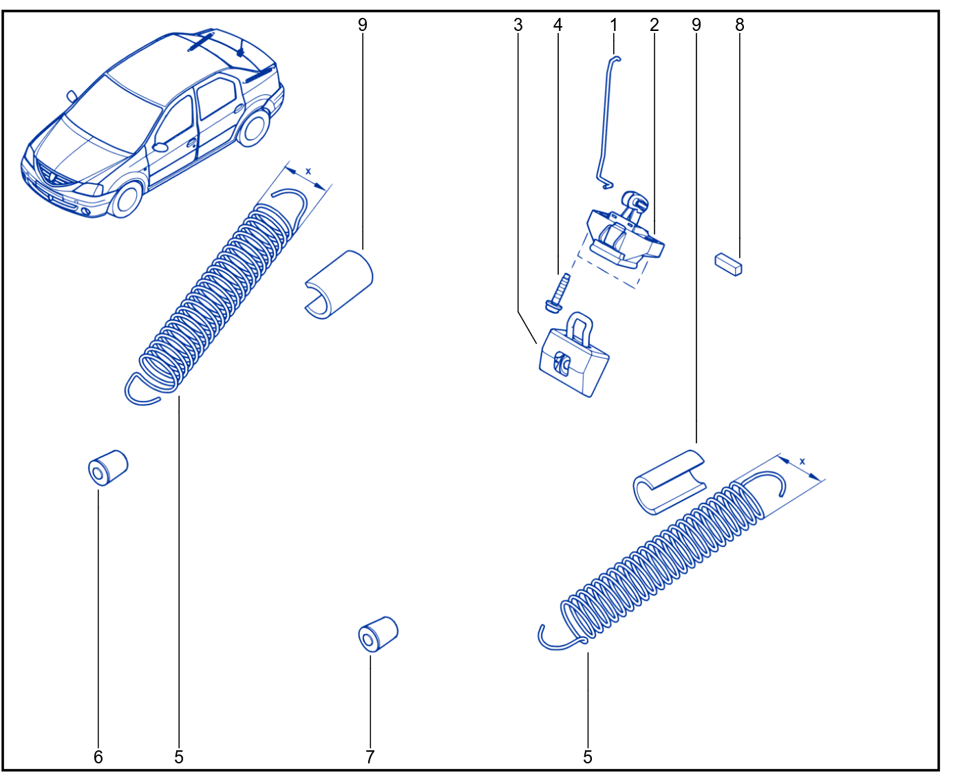 Rear Opening Element Control And Mechanism - 01033686