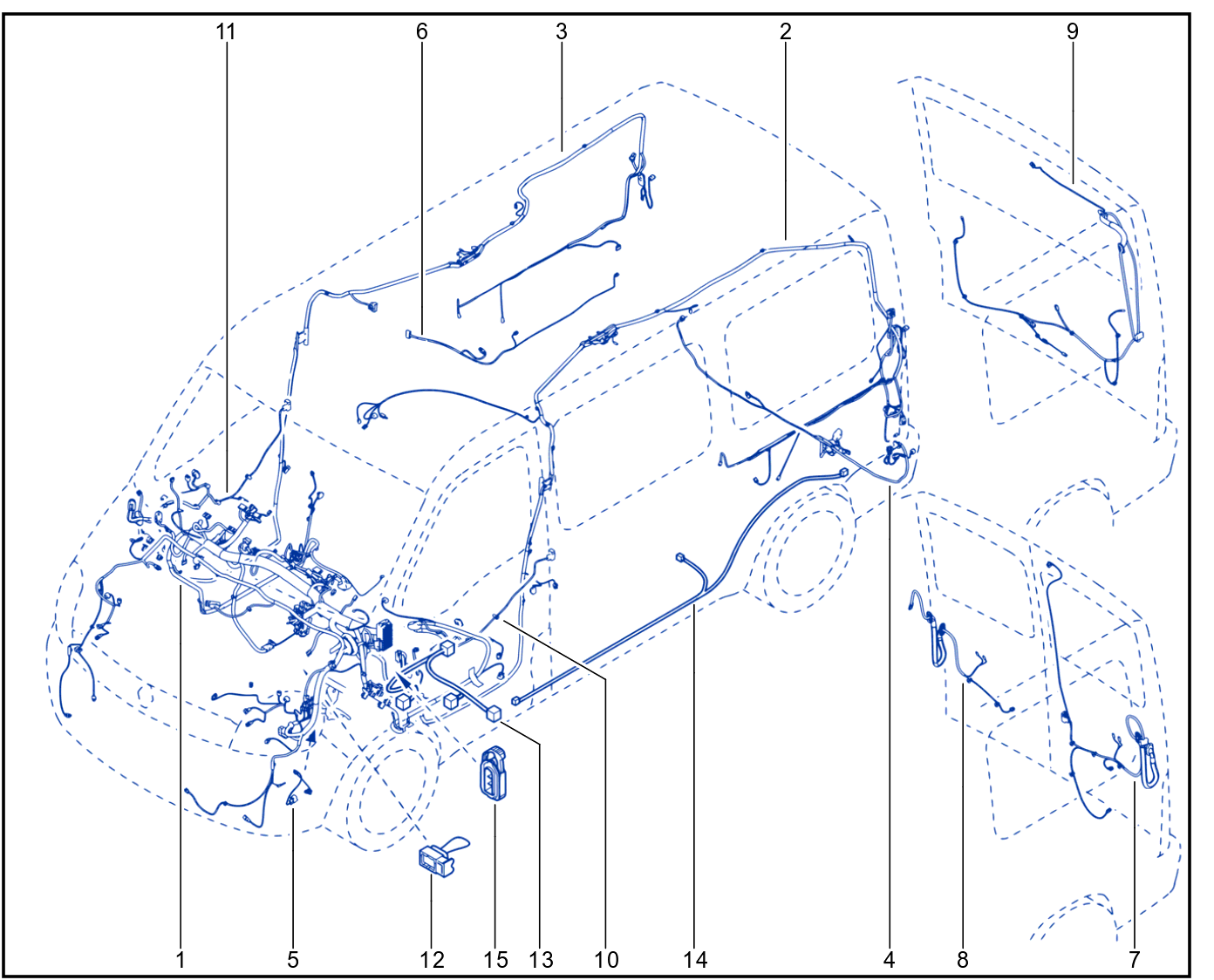Wiring - Passenger Compartment Components - 01033699