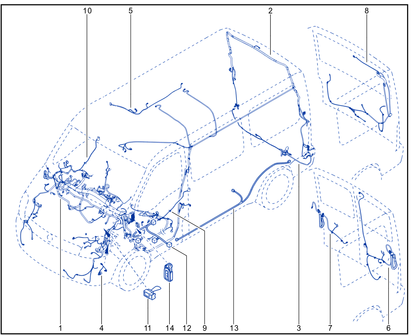 Wiring - Passenger Compartment Components - 01033701