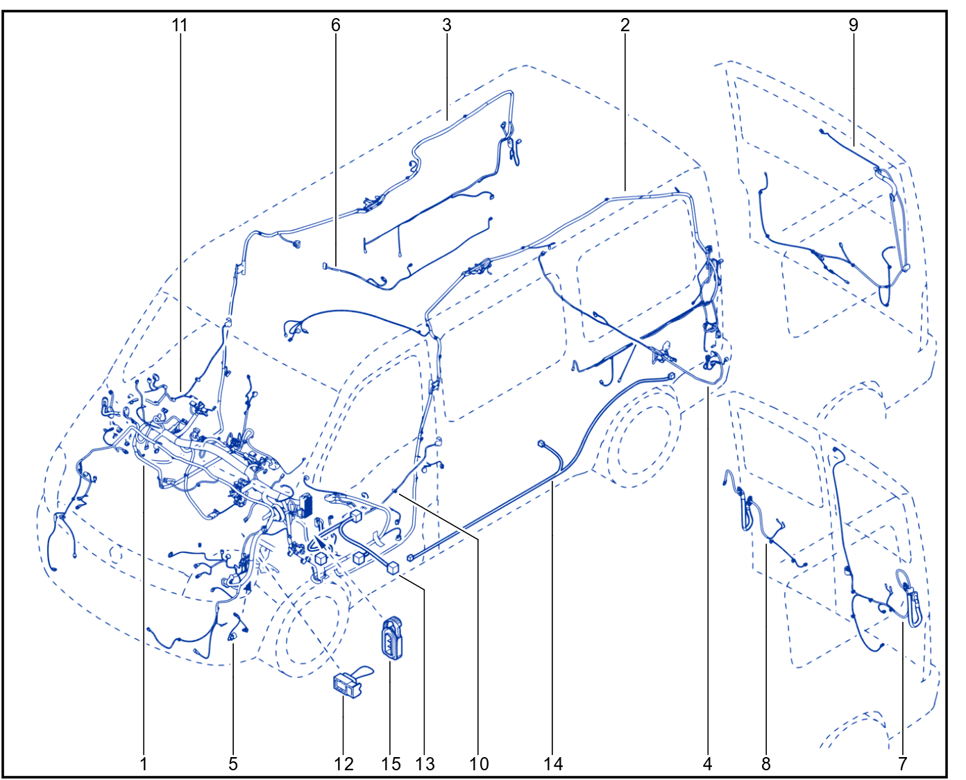 Wiring - Passenger Compartment Components - 01033702