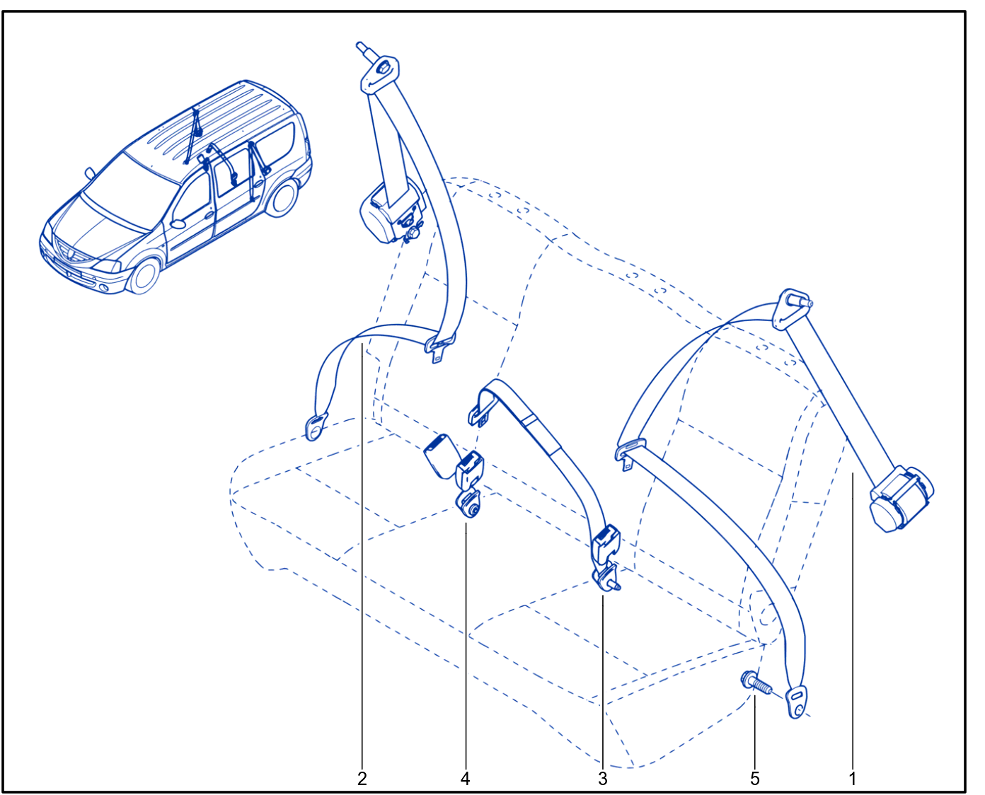 Rear Seat Belt - 01033716