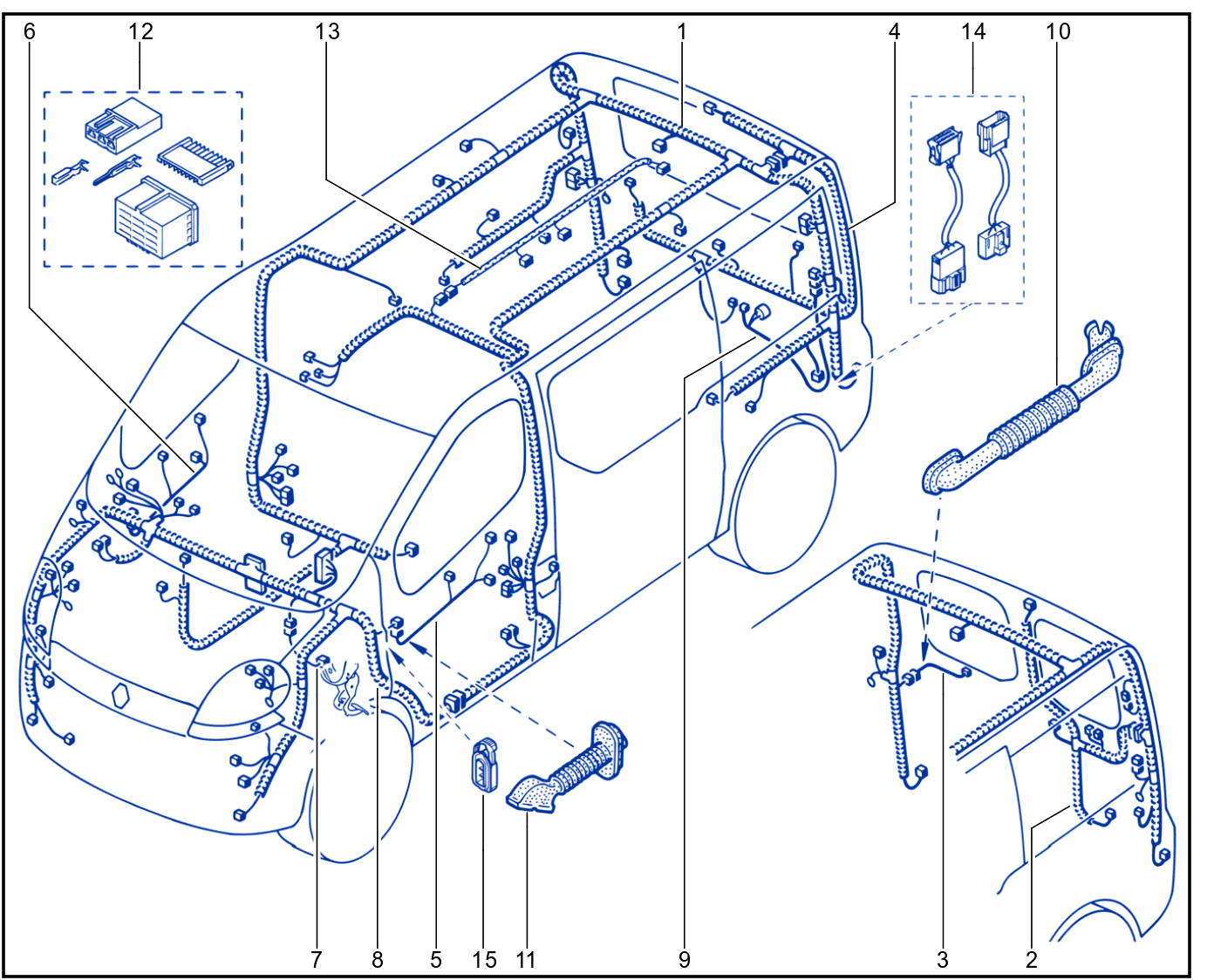 Wiring - Passenger Compartment Components - 01033728