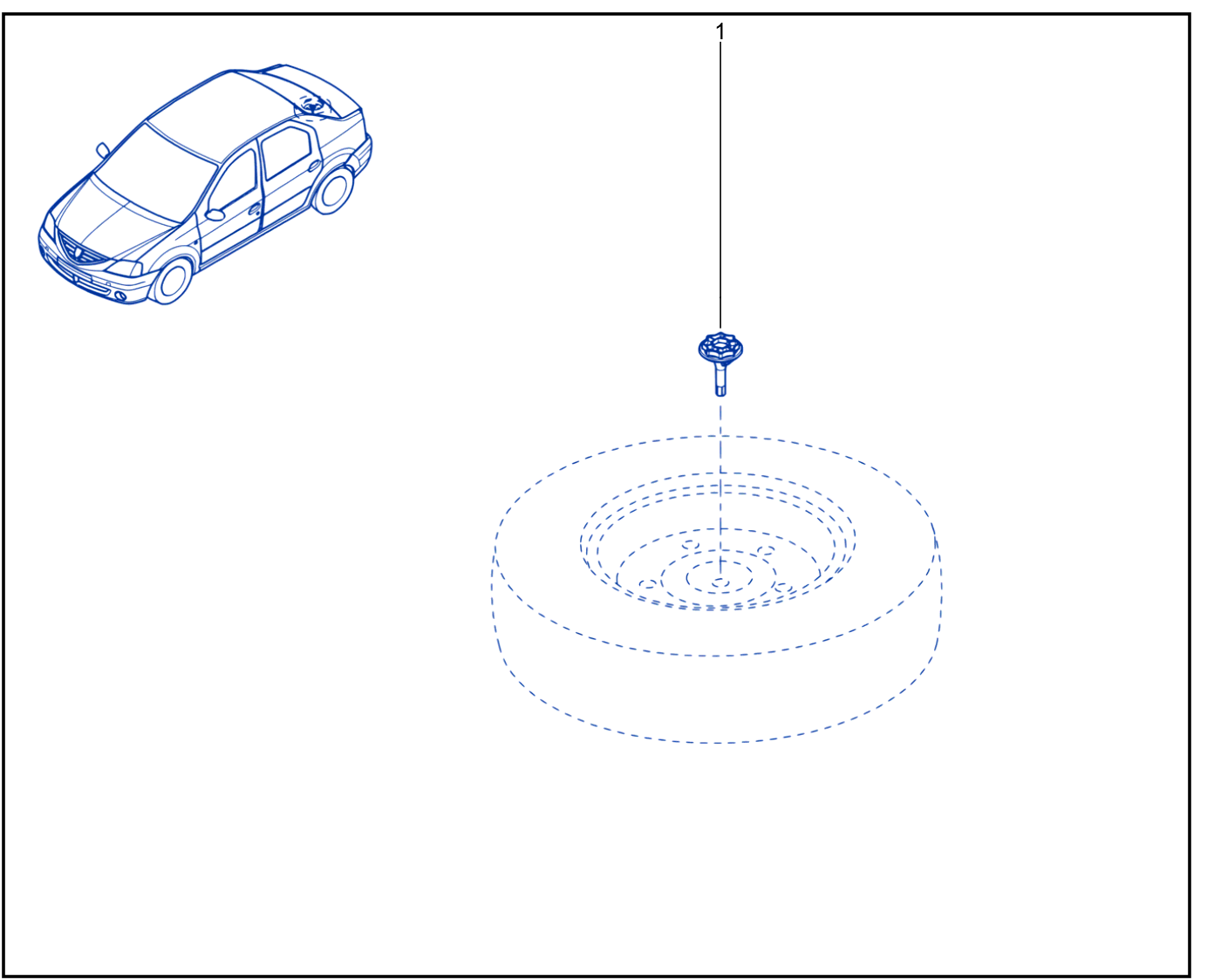 Emergency Spare Wheel Support - 01033731