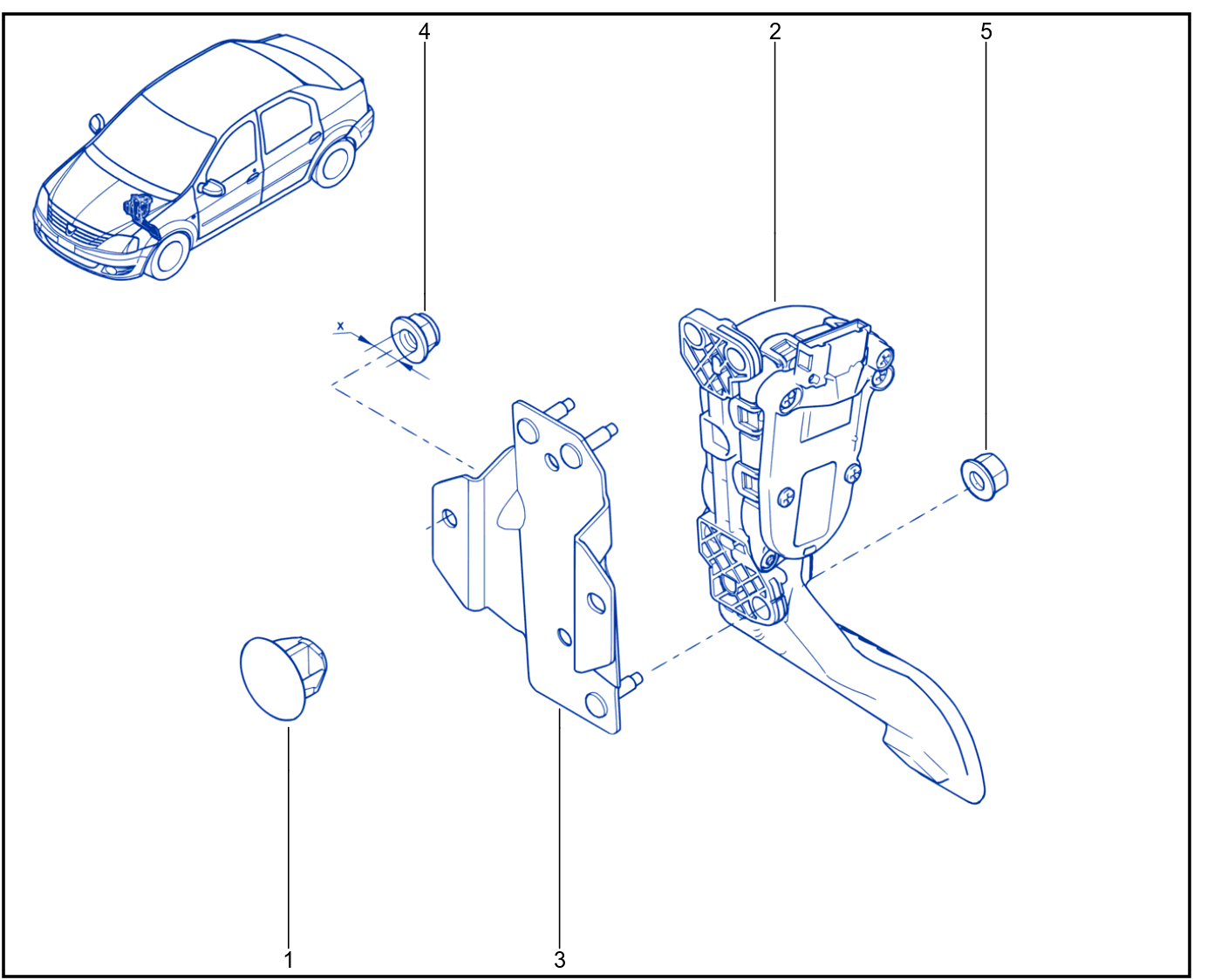 Pedal Assembly - 01034339