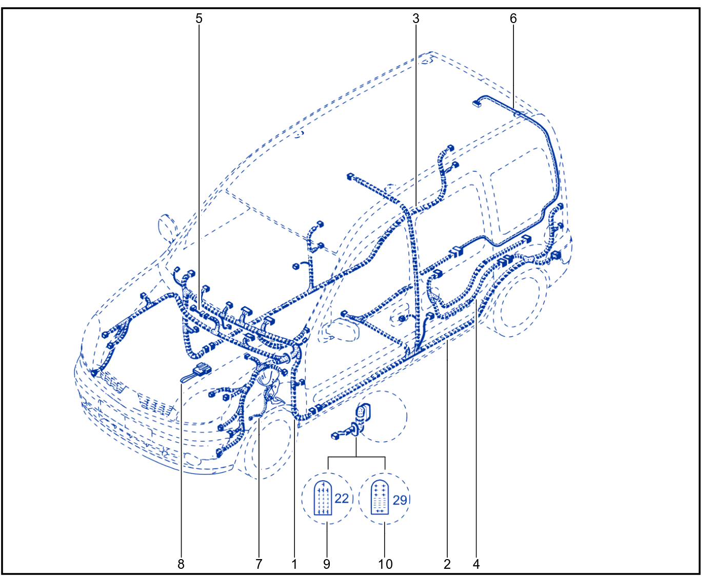 Wiring - Passenger Compartment Components - 01034669