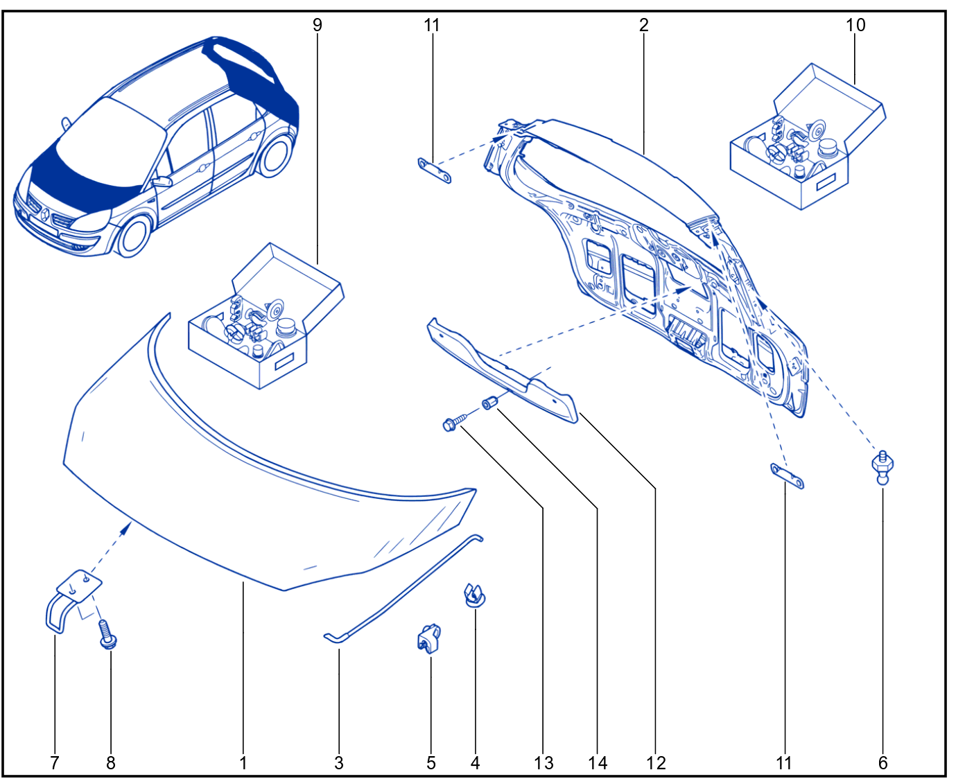 Front Opening Element Panelwork - 01035072