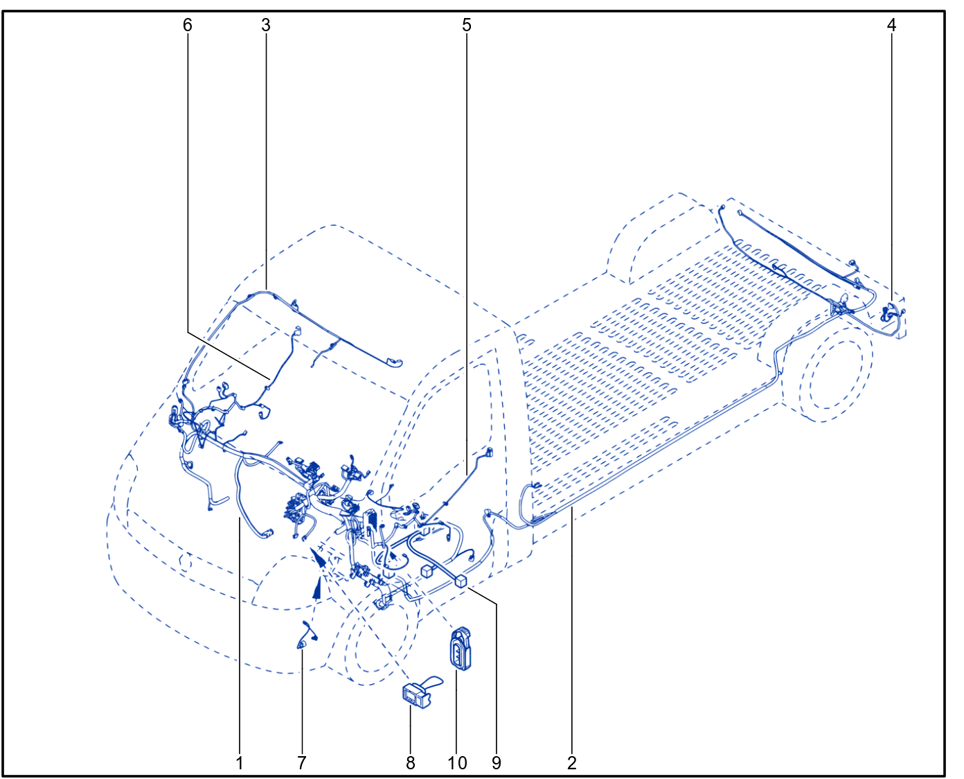 Wiring - Passenger Compartment Components - 01035190
