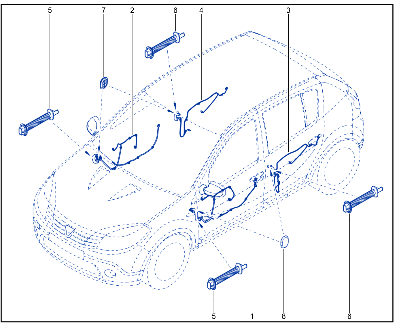 Wiring - Opening Element Components - 01035279