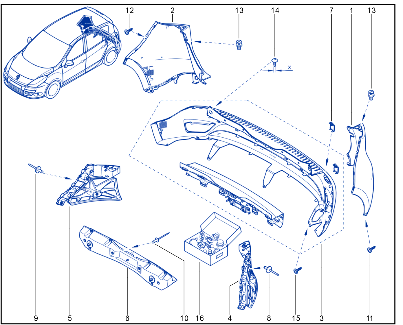 Rear Bumper - 01035294