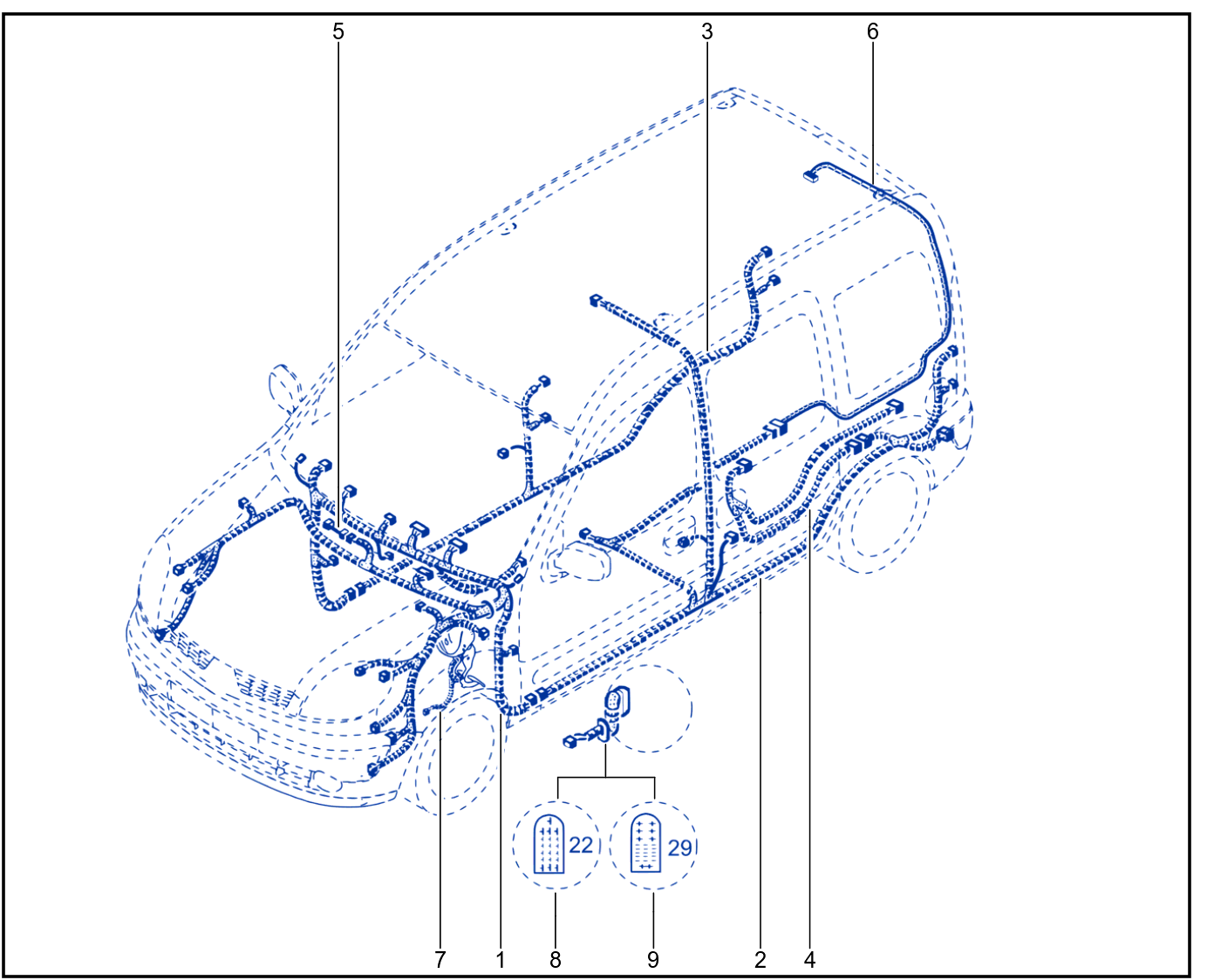 Wiring - Passenger Compartment Components - 01035407