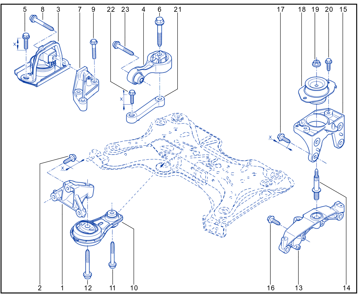 Engine And Transmission Assembly Support - 01035460