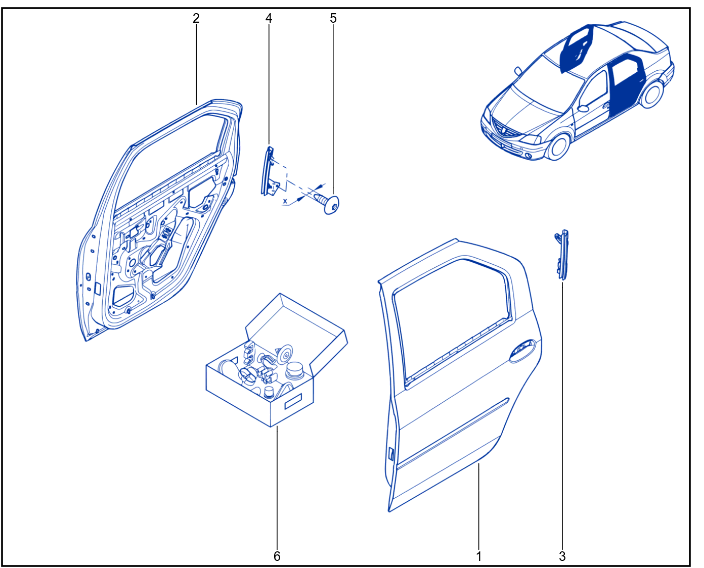 Side Opening Element Panelwork - 01036030