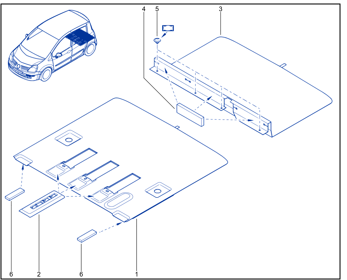 Luggage Compartment Trim - 01036351