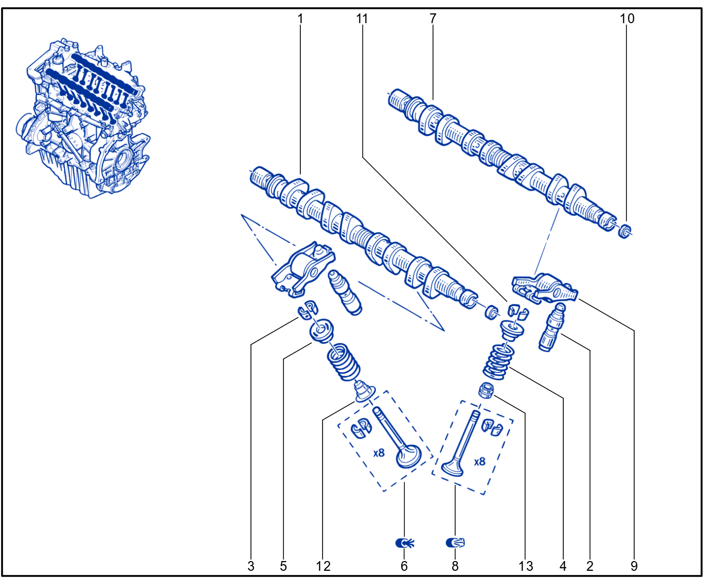 Timing - Camshaft - Valve - 01036473