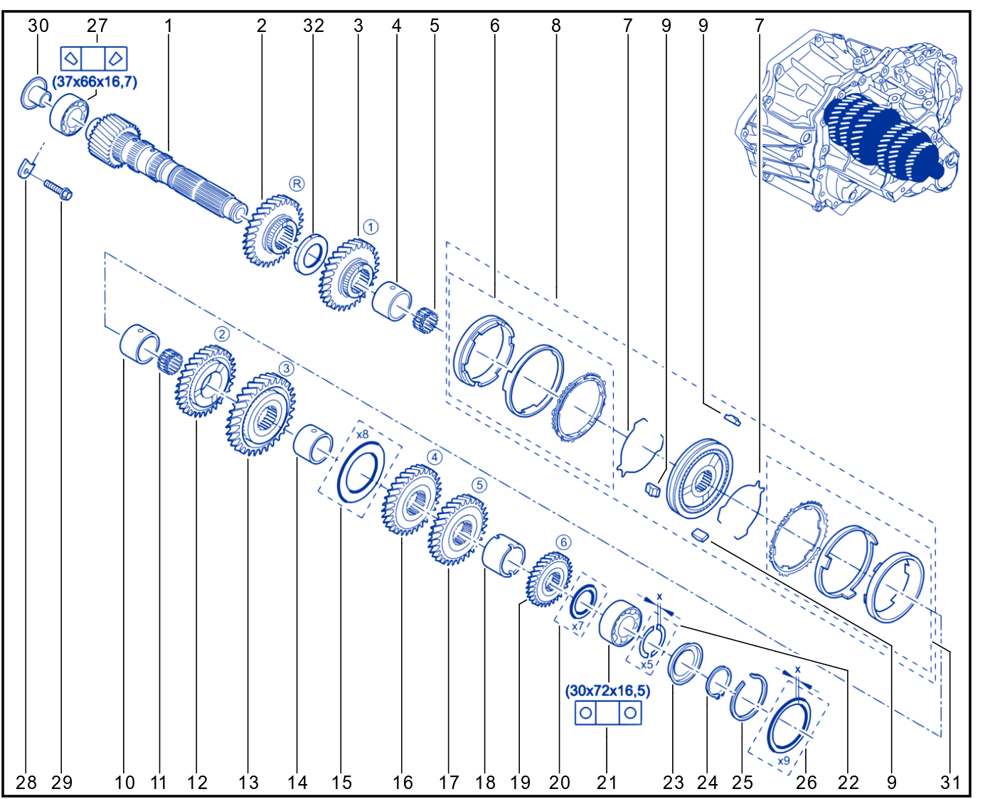 Shaft - 01036945