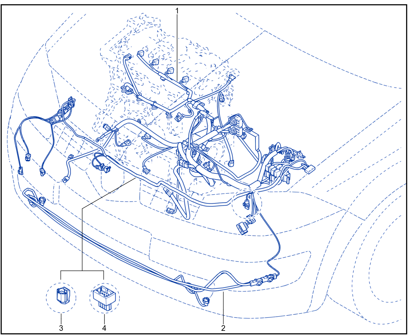 Wiring - Engine Components - 01037636