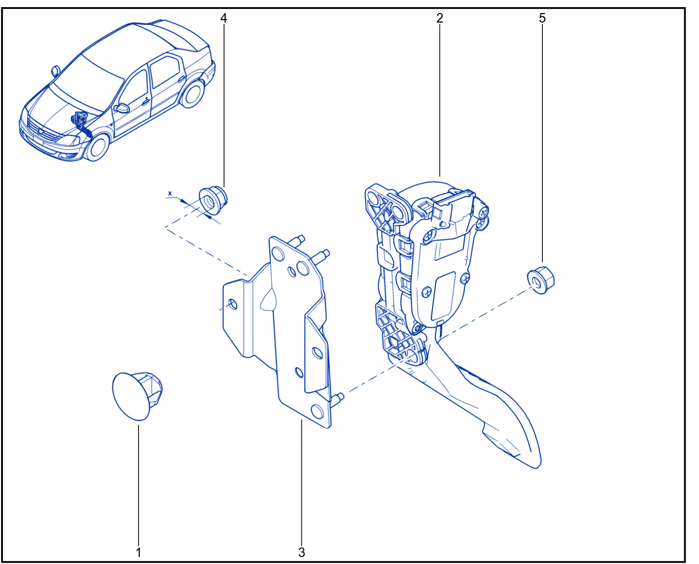 Pedal Assembly - 01038388