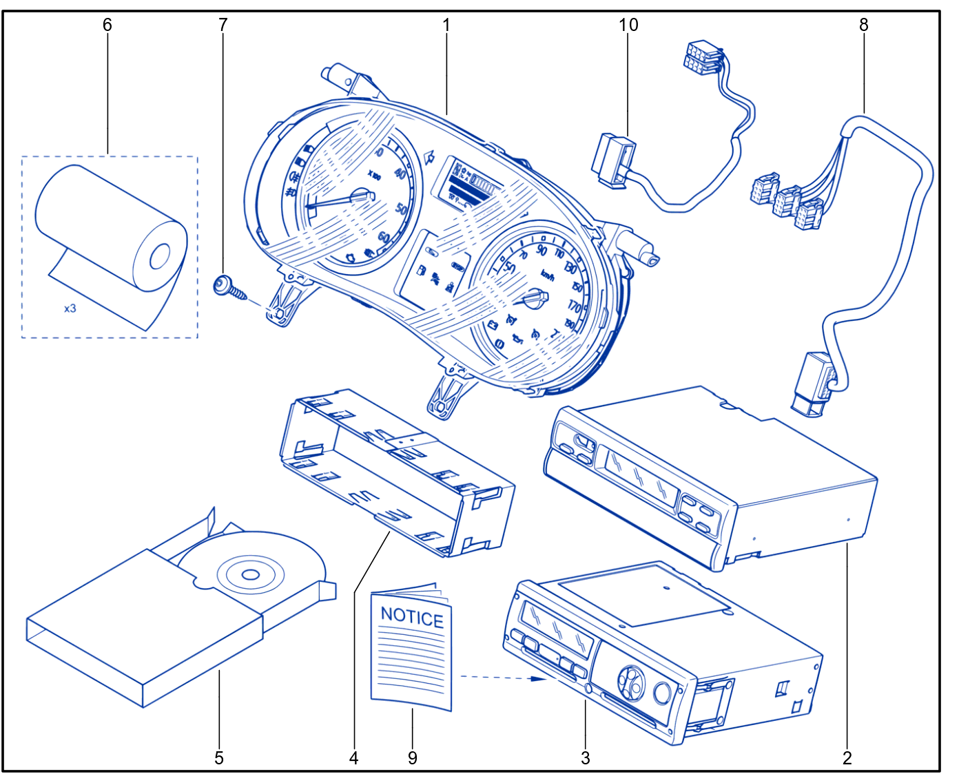 Instrument Panel - Remote Display - 01038824