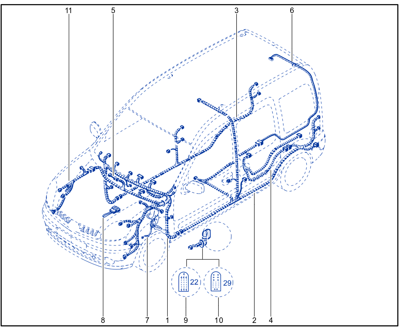 Wiring - Passenger Compartment Components - 01039187