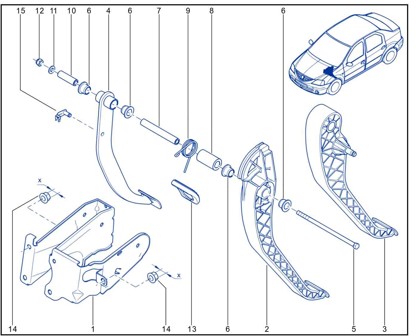 Pedal Assembly - 01039561