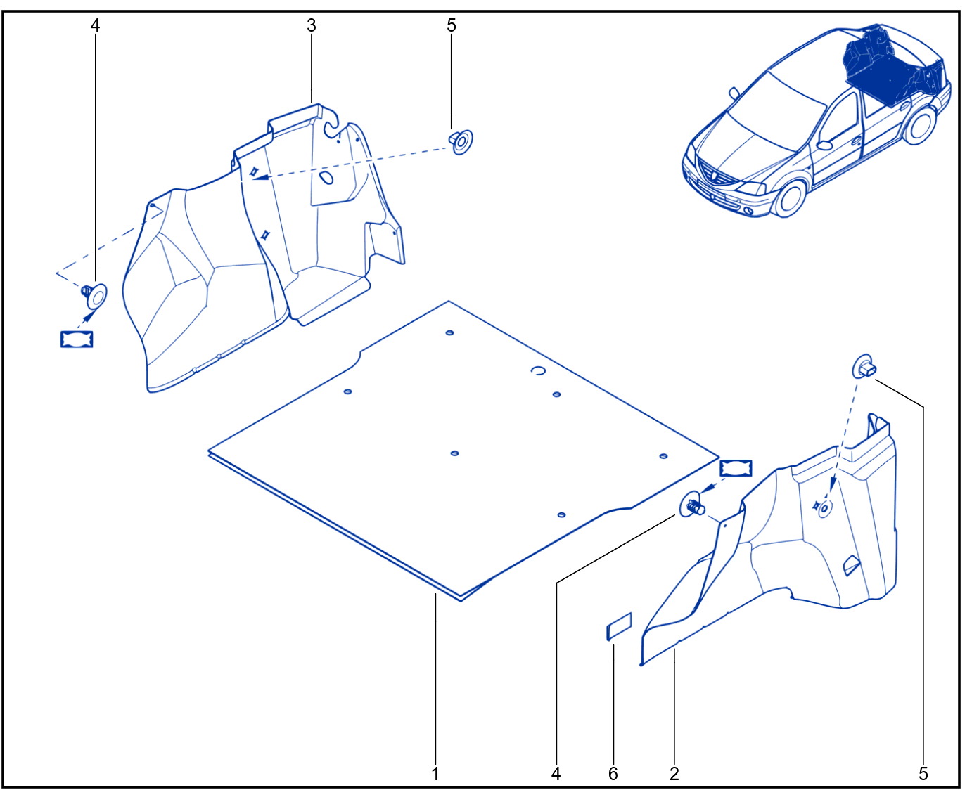 Luggage Compartment Trim - 01039862