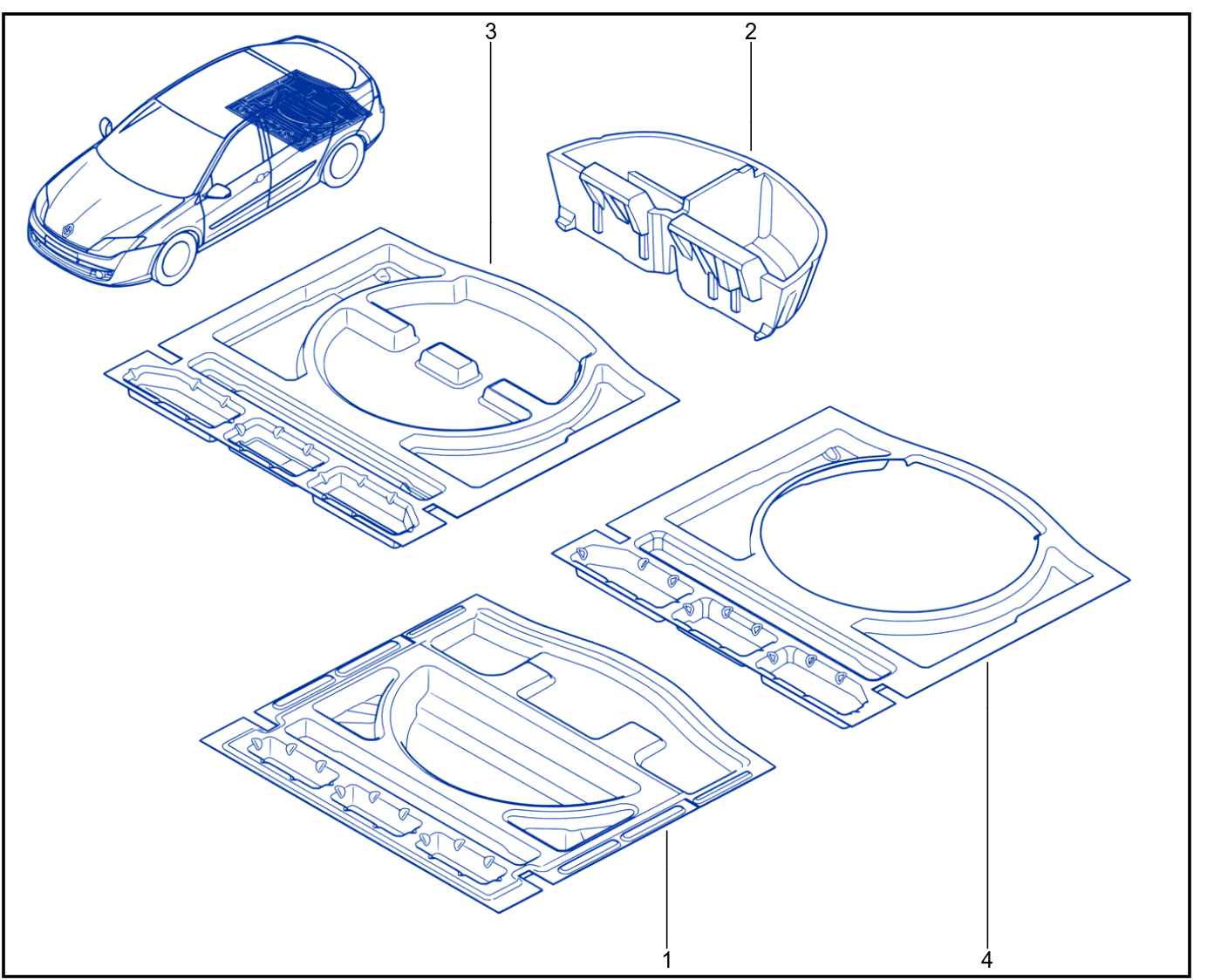 Luggage Compartment Trim - 01040170