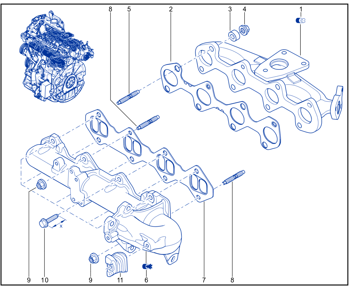 Exhaust Manifold - 01040547