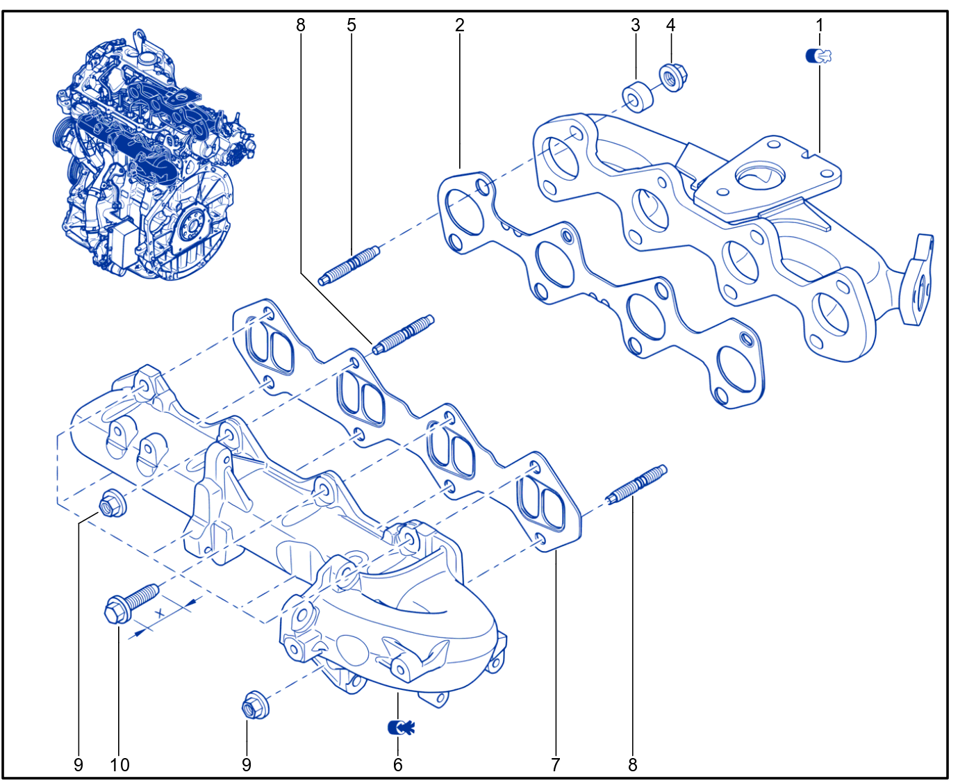Exhaust Manifold - 01040550
