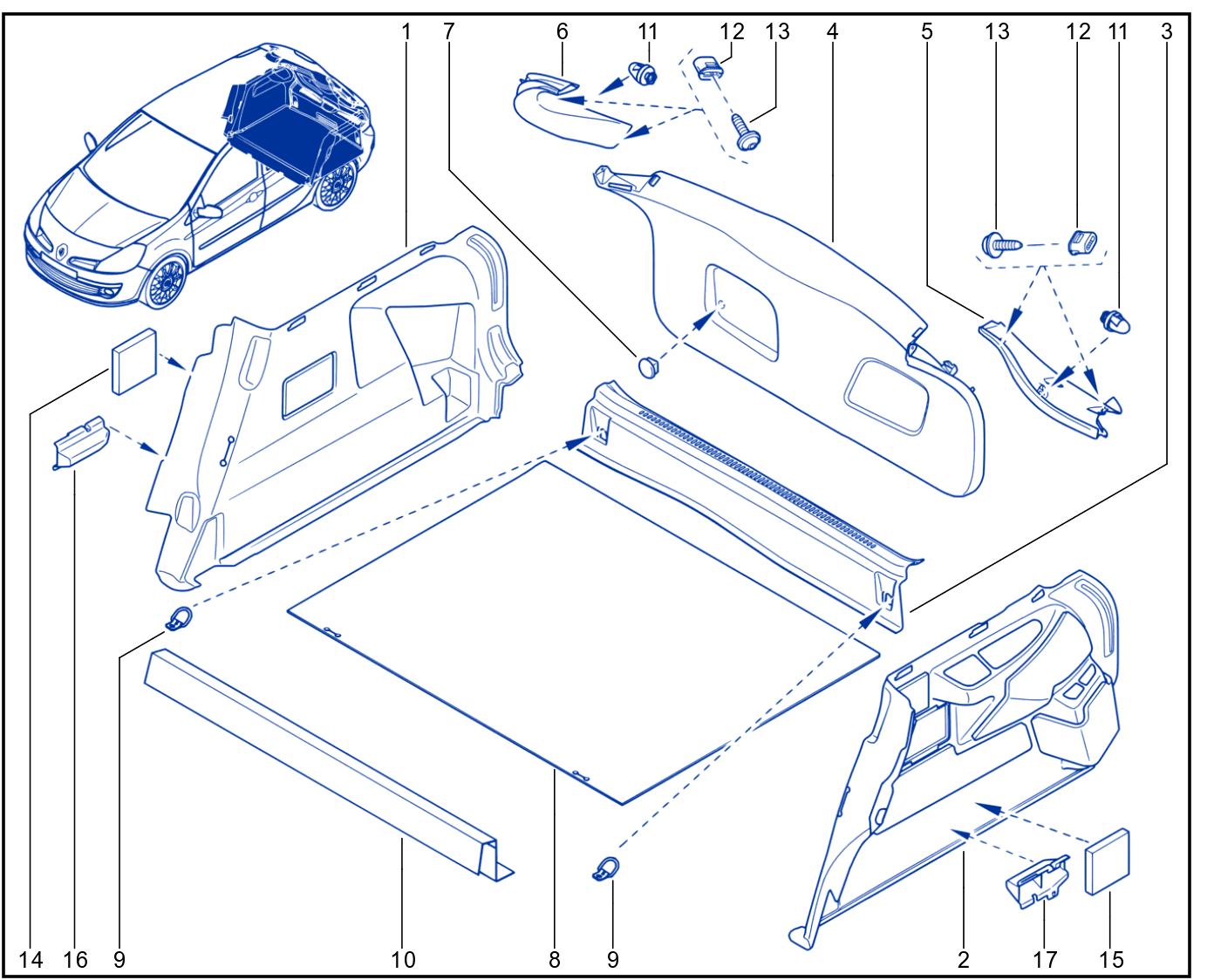 Luggage Compartment Trim - 01040980