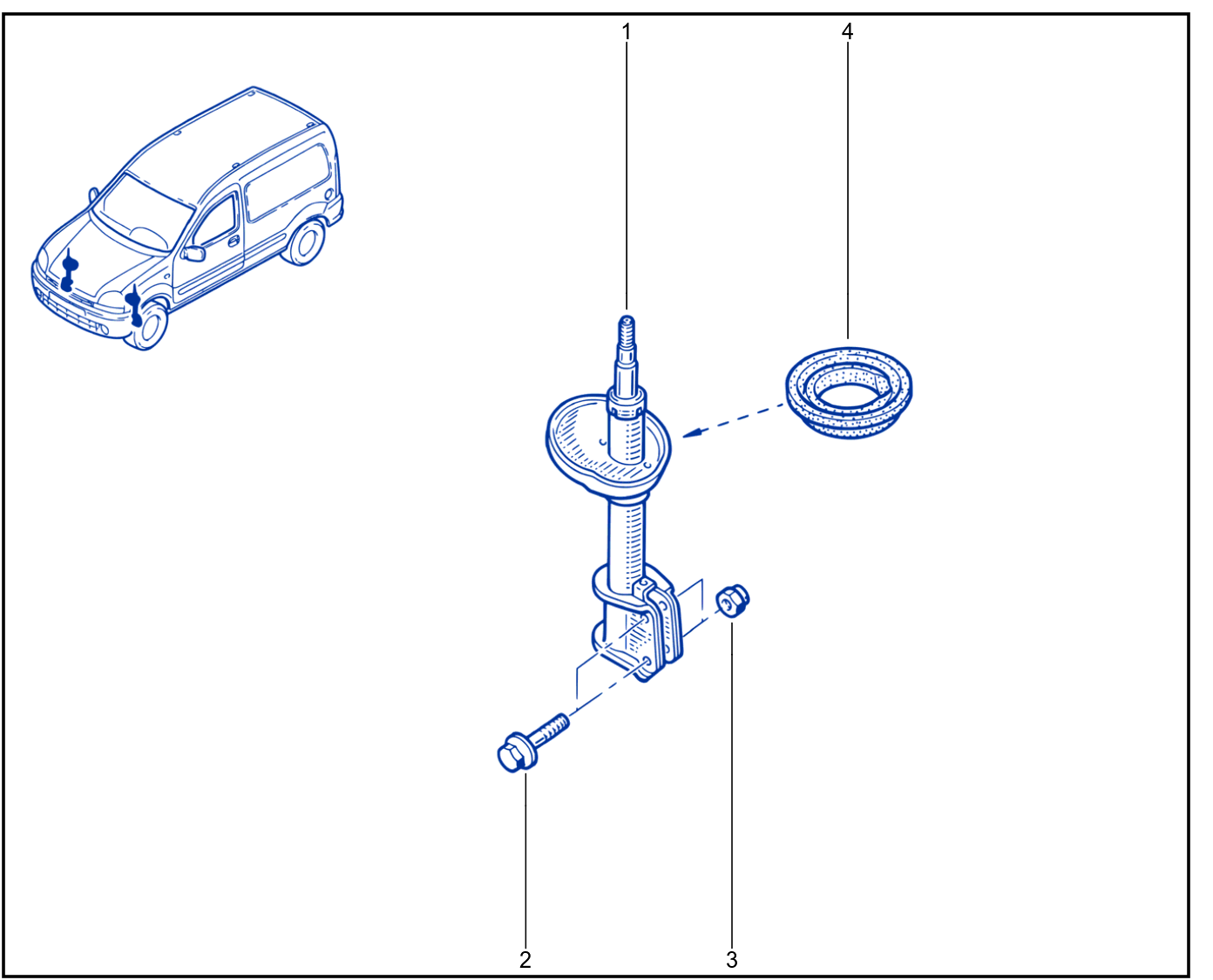 Suspension - Front Shock Absorption - 01041221