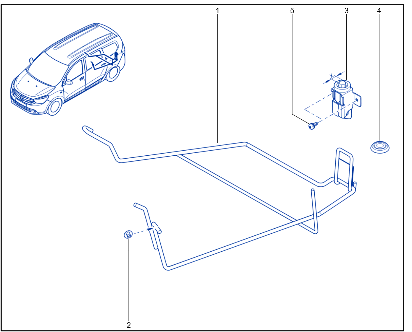 Emergency Spare Wheel Support - 01041312