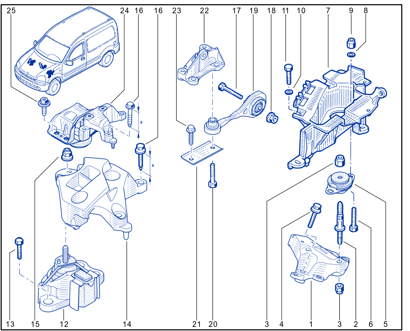 Engine And Transmission Assembly Support - 01041527