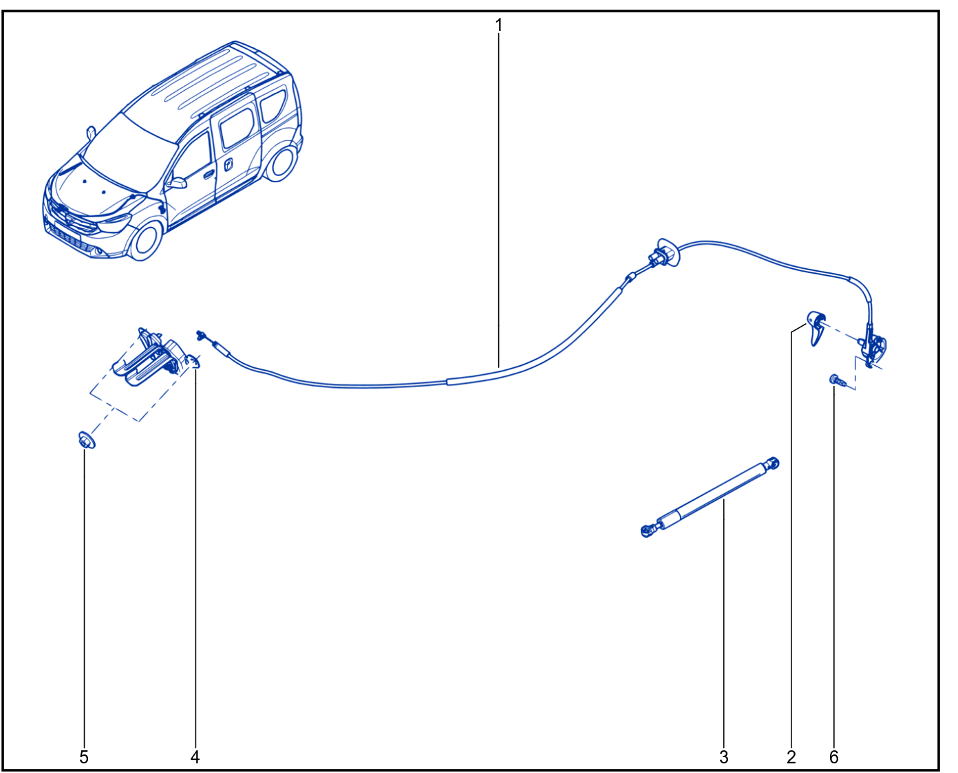 Front Opening Element Control And Mechanism - 01042638