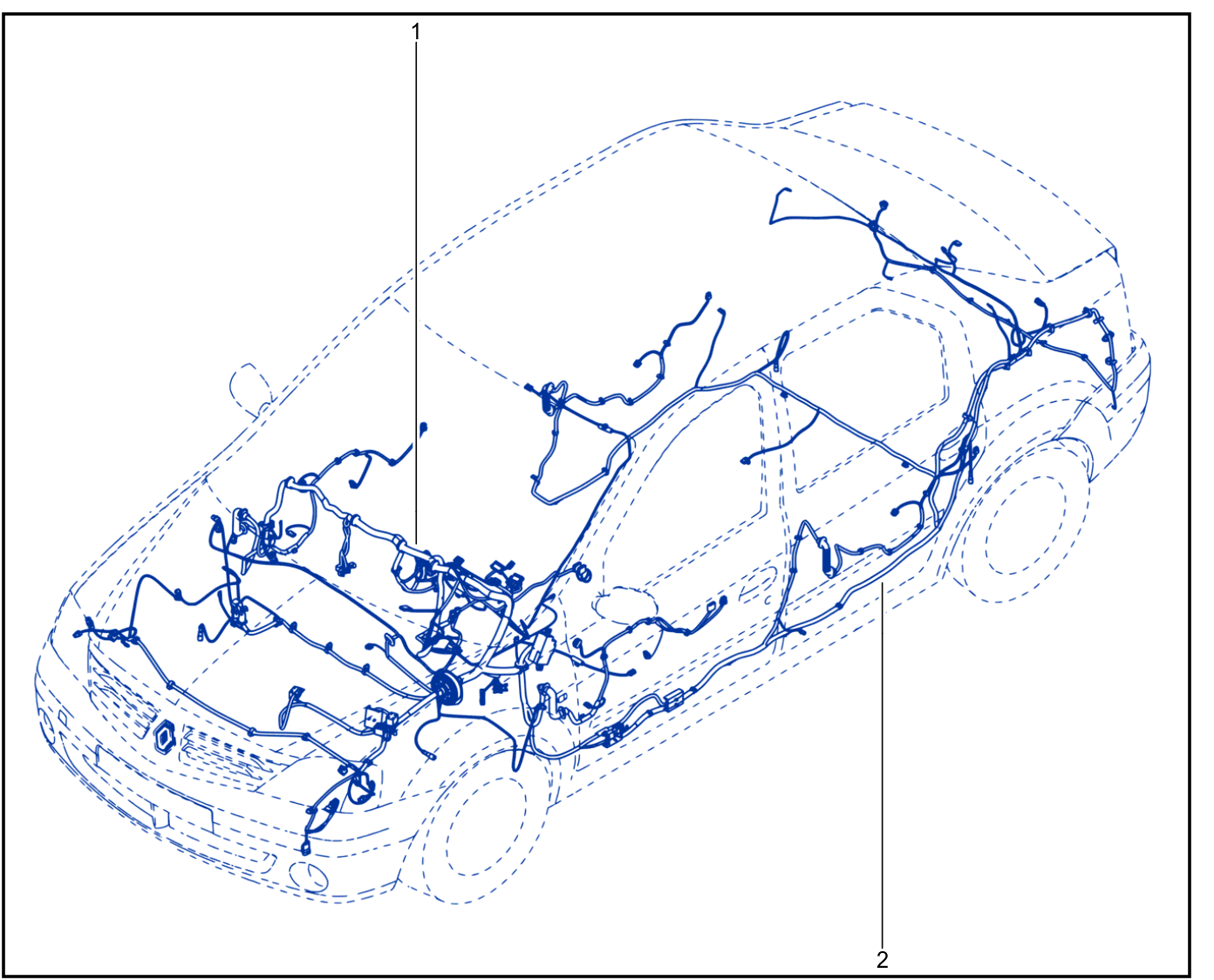 Wiring - Passenger Compartment Components - 01042704