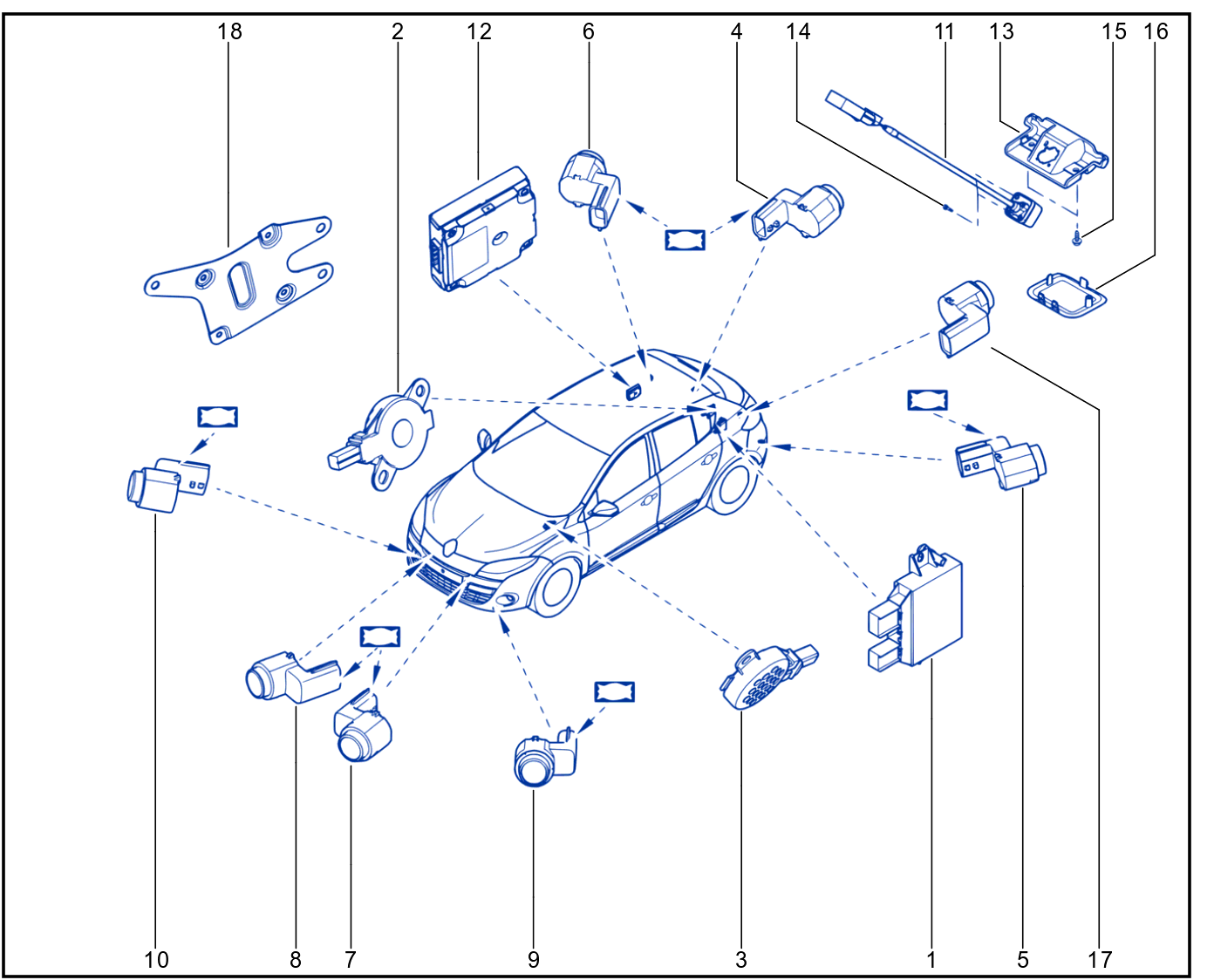 Parking Distance Control - 01043977